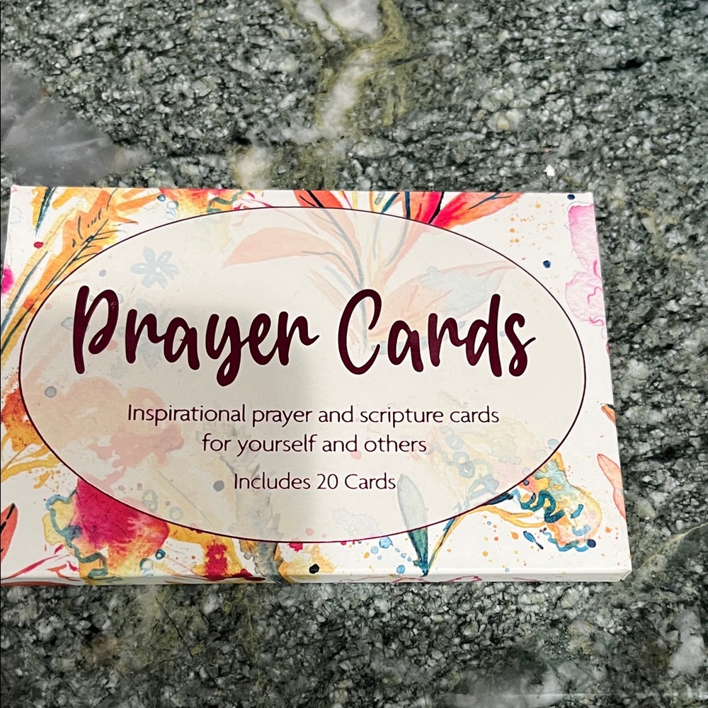 Inspirational Prayer Cards with Colorful Design